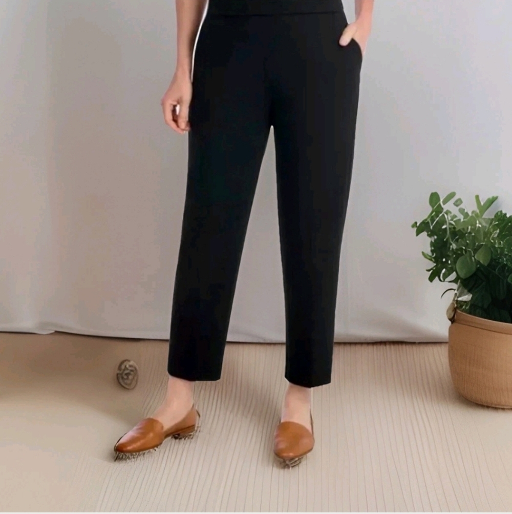 NWT Hilary Radley Women's Pull-on‎ Mid-Rise Pants Black